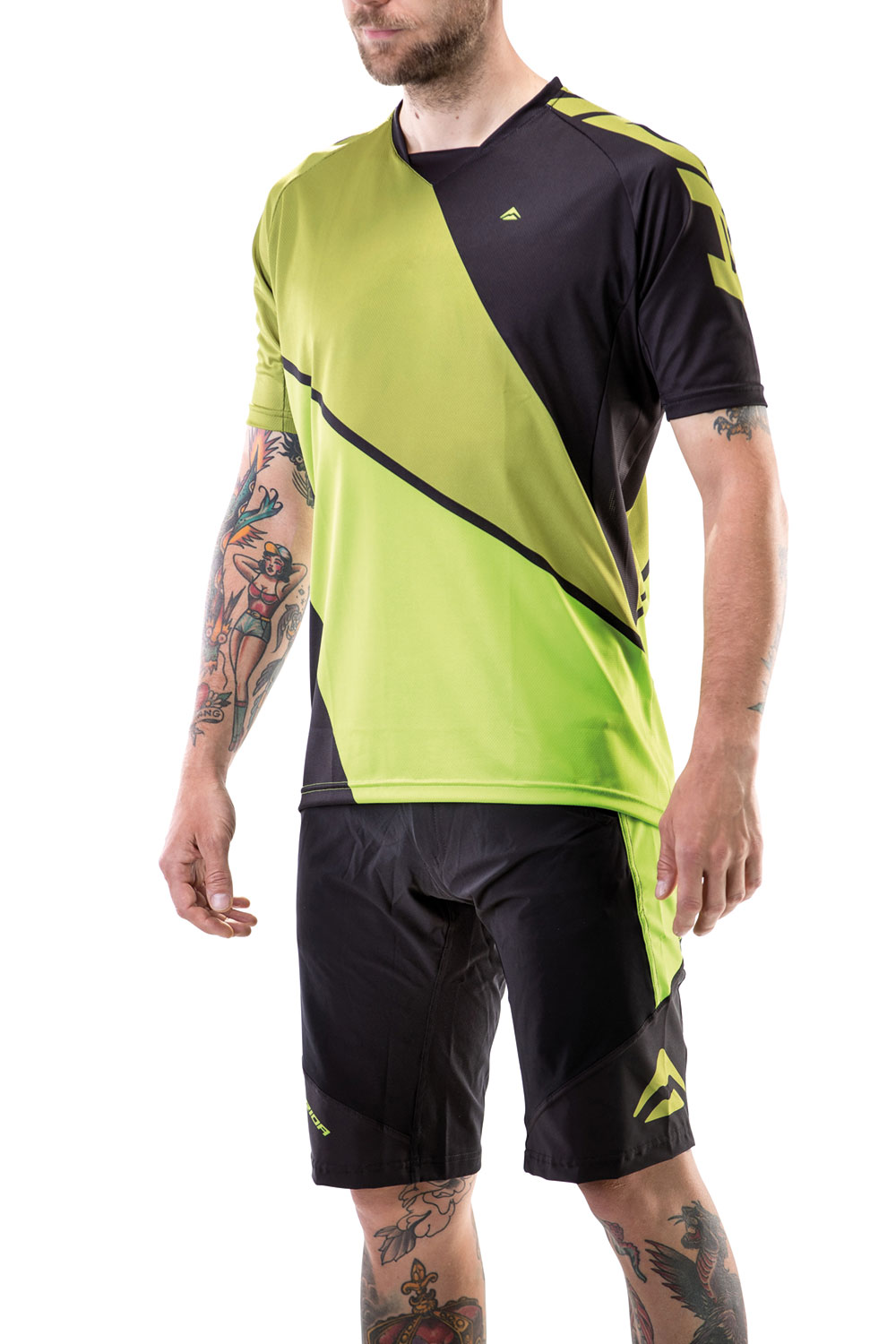 Merida Tricou ciclism Merida Freeride Triangle scurt S Verde/Negru - 3275TRGRGR