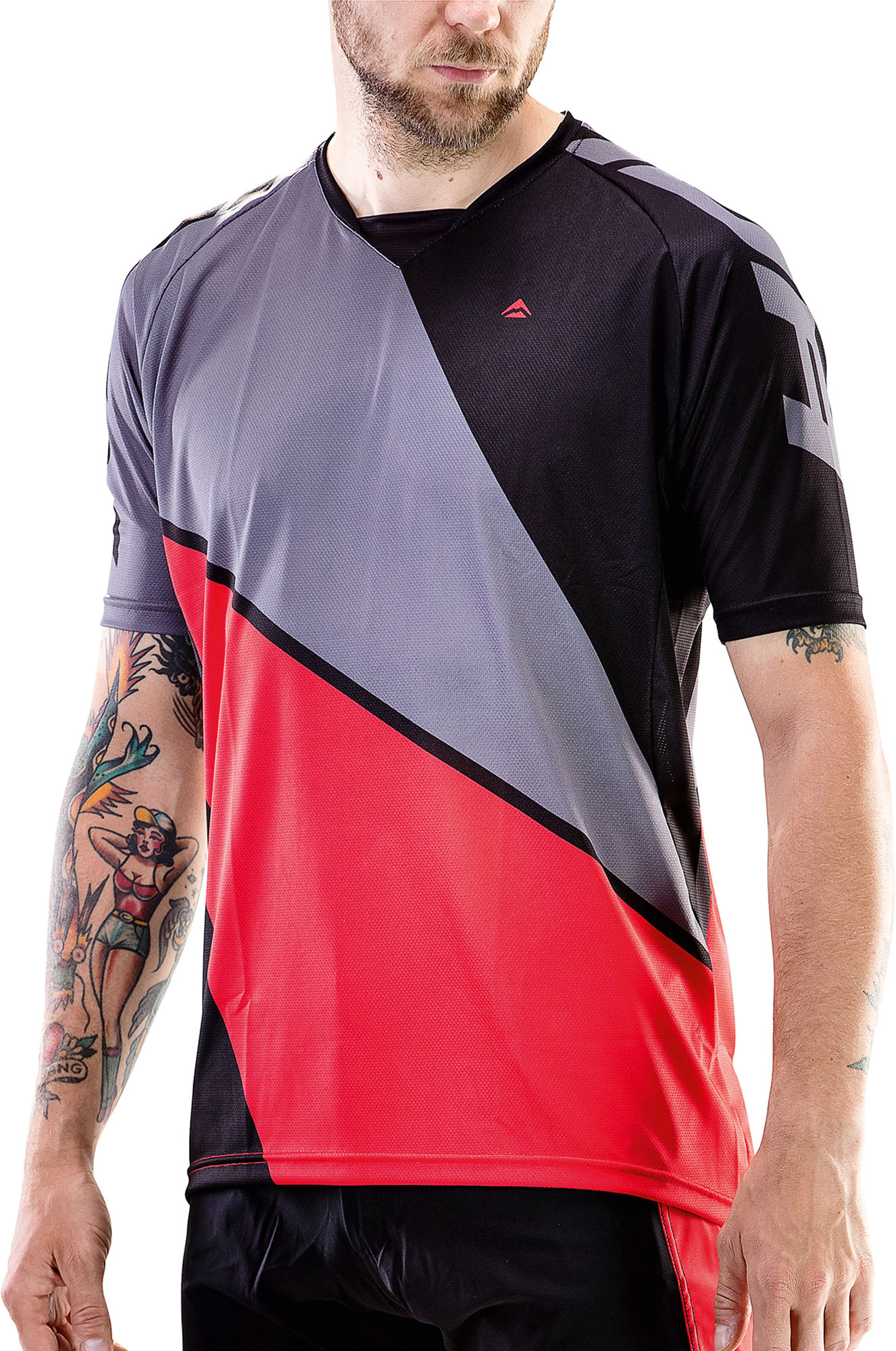 Merida Tricou ciclism Merida Freeride Triangle scurt XL Roșu/Negru - 3275TRREGR
