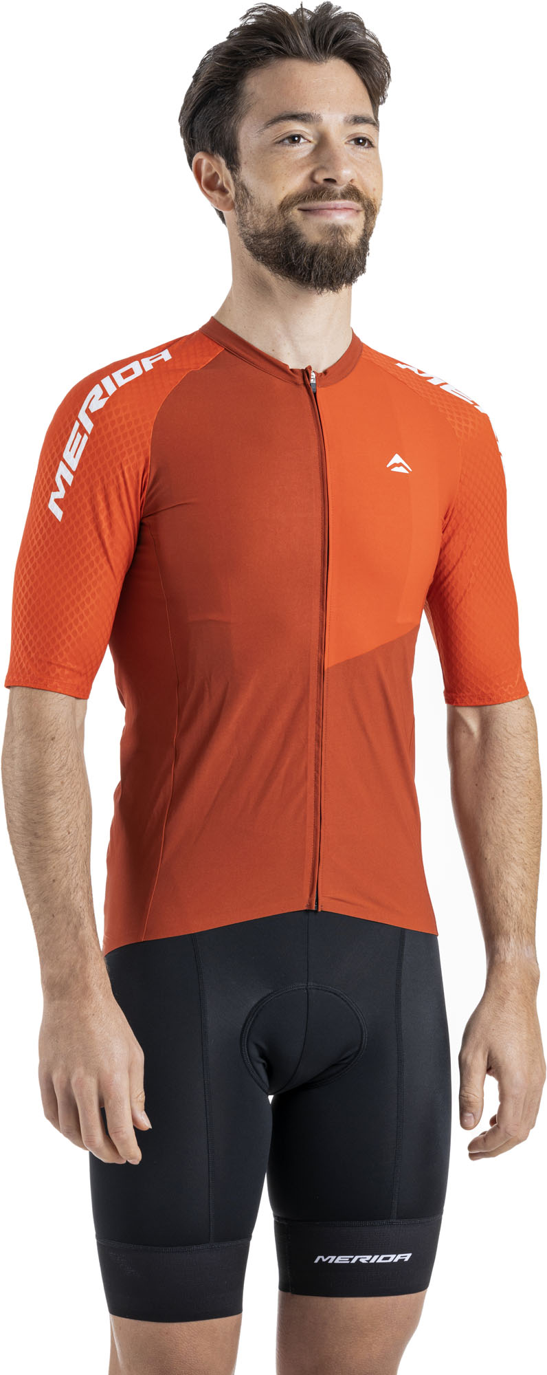 Merida Tricou ciclism Merida Razor 255 scurt M roșu fermoar lung