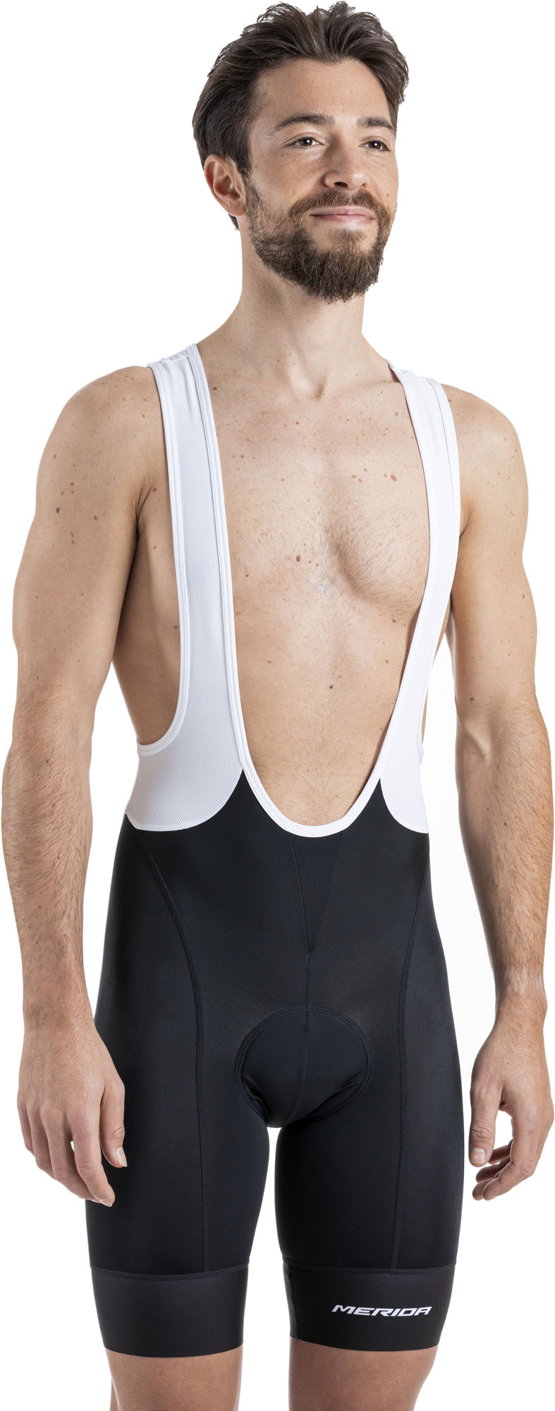 Merida Pantaloni Merida Razor 255 scurt XS negru cu bretele