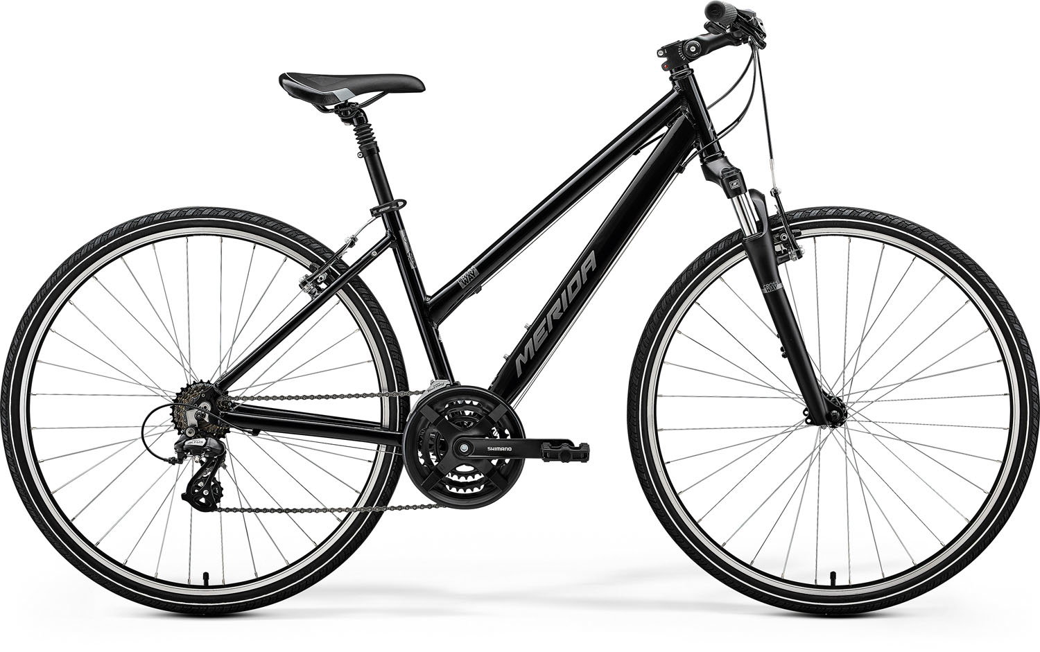 Merida Merida Crossway 10-V Se I1 Damă Negru (Argintiu)