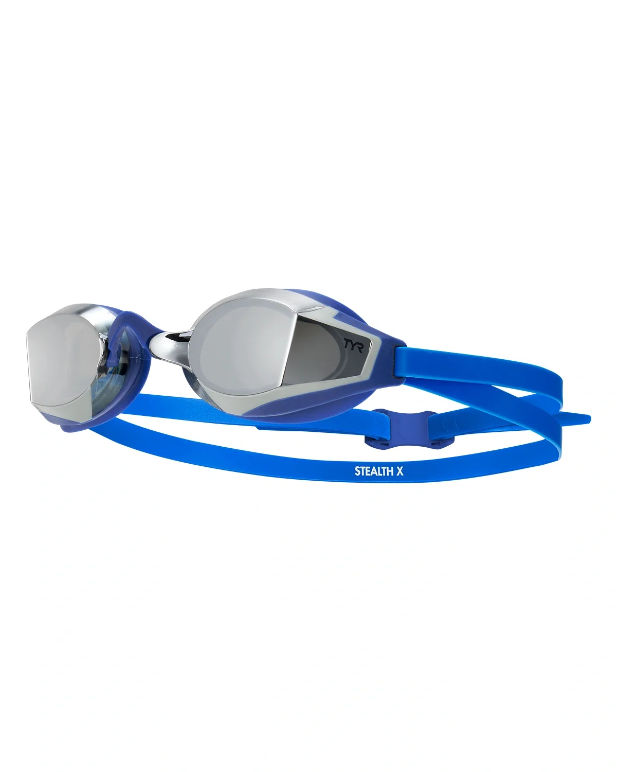 TYR Ochelari înot TYR STEALTH-X Performance - albastru/ argintiu | competiție