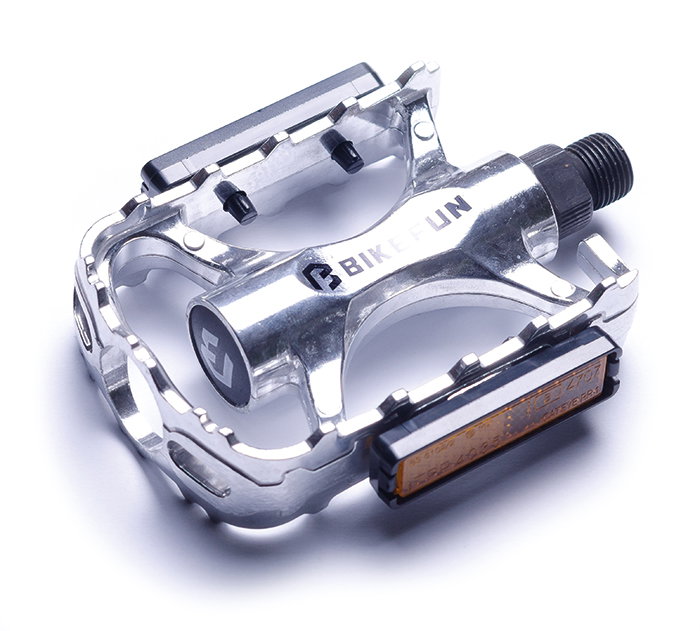 Bicycle Pedals Pedale Bikefun Uplander Mtb aluminiu argintiu - Lu-C29/Sil/Bf