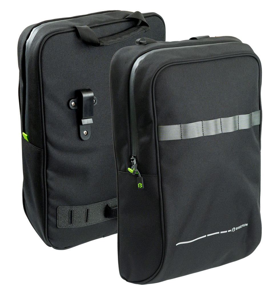 Bicycle Bags & Panniers Geantă Bikefun Commuter pe portbagaj în pereche - Bfdp01