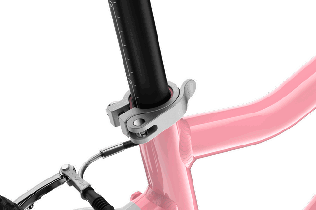 Bicicleta copii Woom 4 Go cu roti 20" roz pudra (powder pink)
