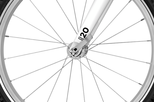 Bicicleta copii Woom 4 Go cu roti 20" roz pudra (powder pink)