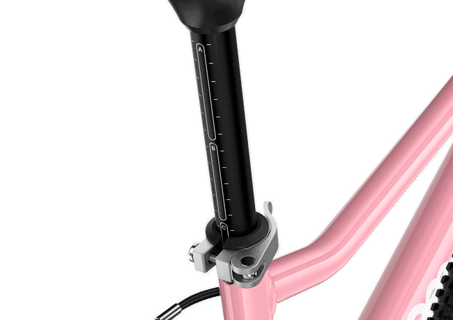 Bicicleta copii Woom 4 Go cu roti 20" roz pudra (powder pink)
