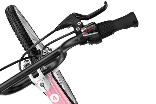 Bicicleta copii Woom 4 Go cu roti 20" roz pudra (powder pink)