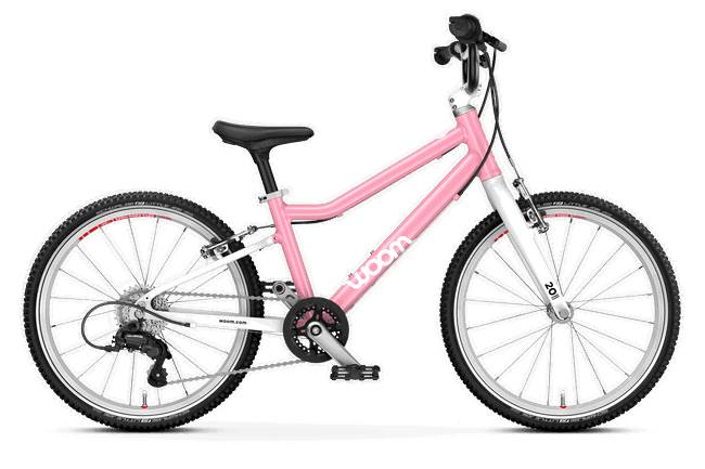 Bicicleta copii Woom 4 Go cu roti 20" roz pudra (powder pink)