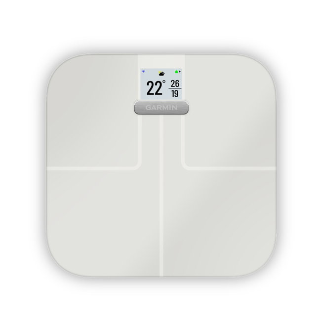 Garmin Index S2 Cântar Inteligent Alb | Analiză Corporală EU - alb