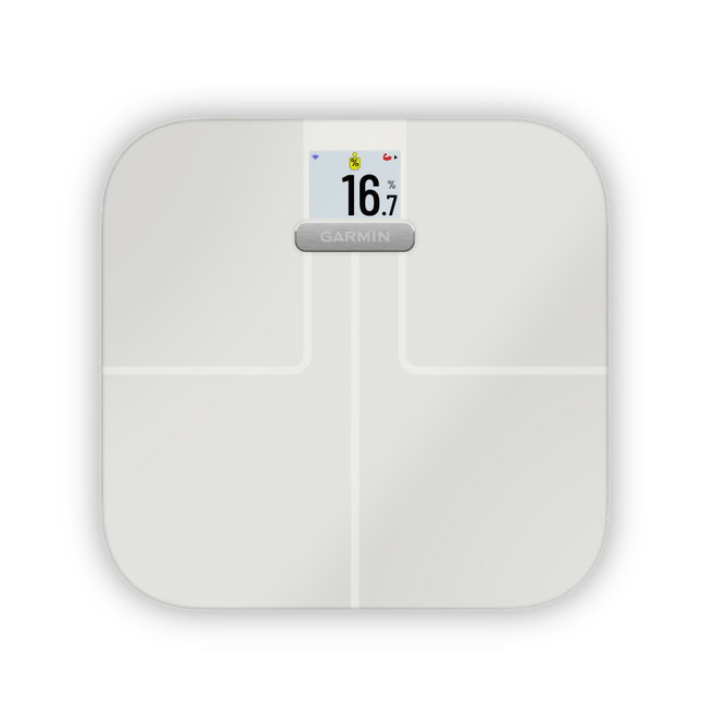 Garmin Index S2 Cântar Inteligent Alb | Analiză Corporală EU - alb