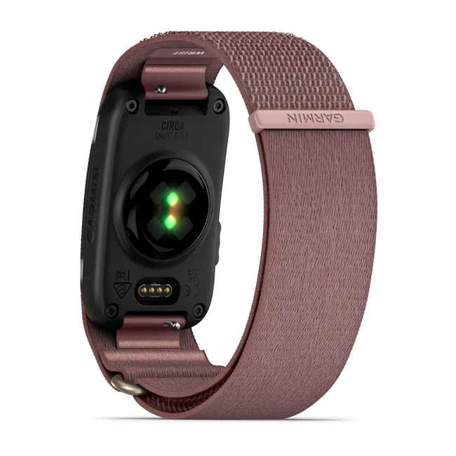 Garmin CIRQA Smart Band – Brățară inteligentă pentru monitorizarea sănătății și fitnessului - mov Mauve L/XL
