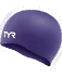 Cască înot silicon TYR Wrinkle-Free - turcoaz | fără cute