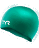 Cască înot silicon TYR Wrinkle-Free - turcoaz | fără cute