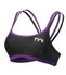 Bustieră triatlon TYR Competitor Thin Strap damă - negru cu mov