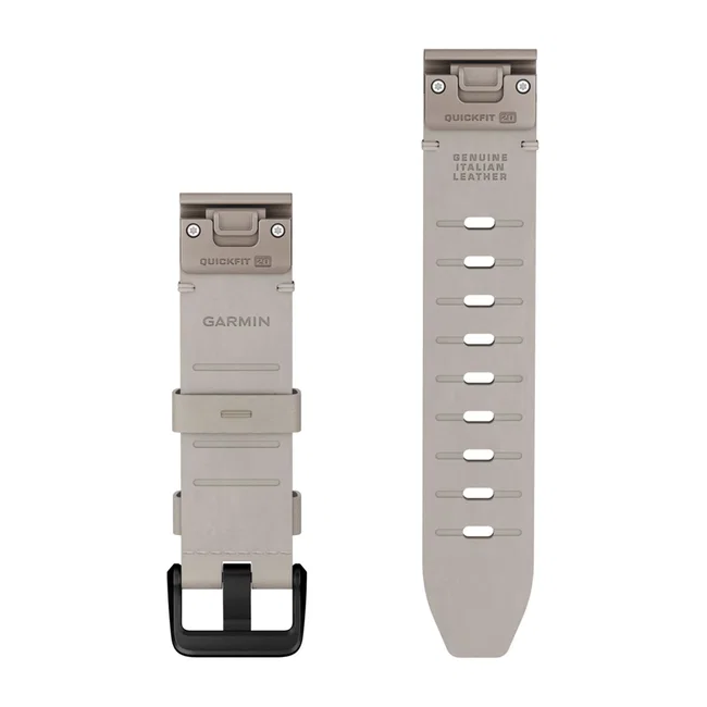 Garmin QuickFit 20 - curea piele - bej Bone