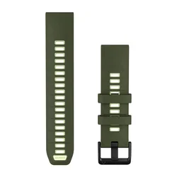 Garmin QuickFit 22 - curea silicon - verde Olive Drab I Citron