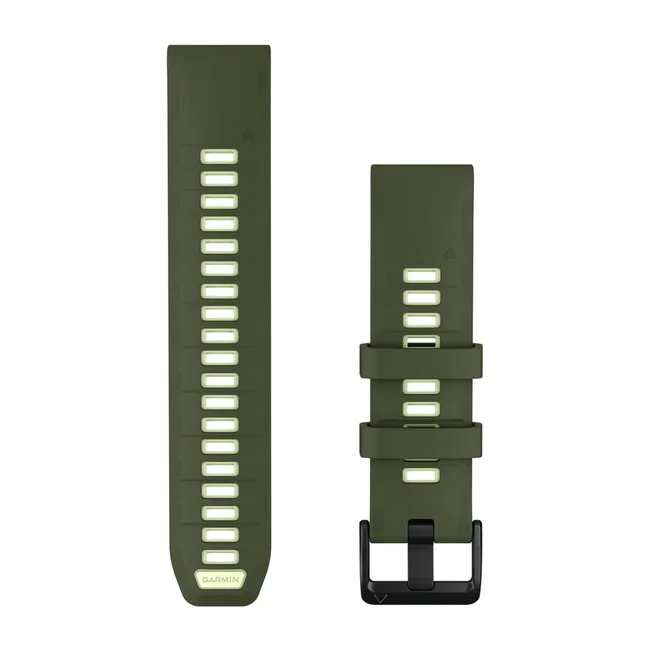 Garmin QuickFit 22 - curea silicon - verde Olive Drab I Citron