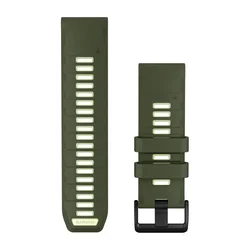 Garmin QuickFit 26 - curea silicon - verde Olive Drab I Citron