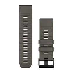 Garmin QuickFit 26 - curea silicon - gri Pebble Gray