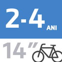 Biciclete copii 2-4 ani 14 inch