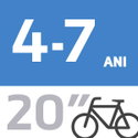 Biciclete copii 4-7 ani 20 inch