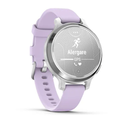 Garmin - Lily 2 Active - Argintiu, curea de silicon Purple Jasmina