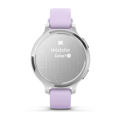Garmin - Lily 2 Active - Argintiu, curea de silicon Purple Jasmina