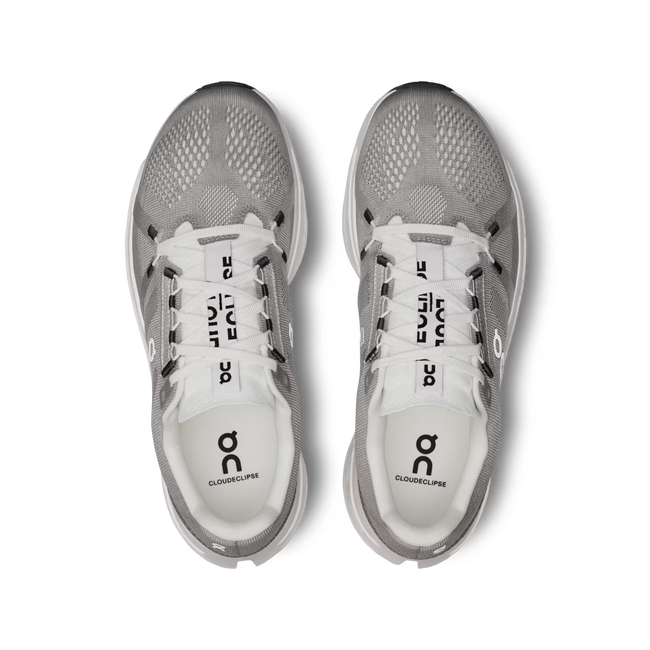 On - pantofi alergare - Cloudeclipse W - alb argintiu Alloy | White