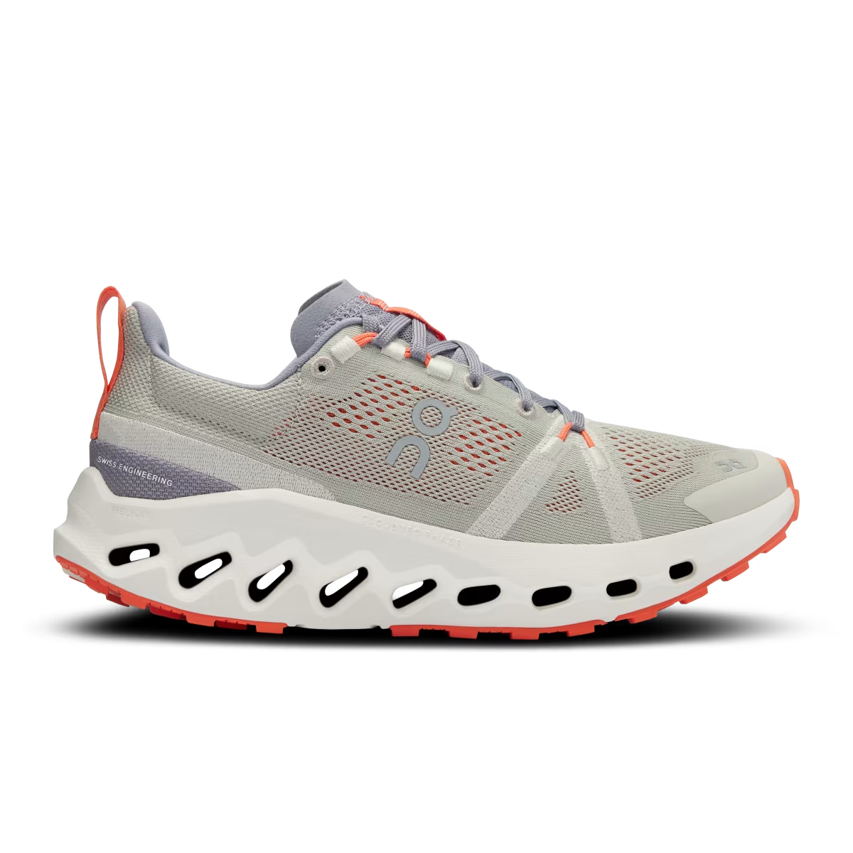 On On - pantofi alergare trail - Cloudsurfer Trail W - Bej portocaliu Fossil | Ivory