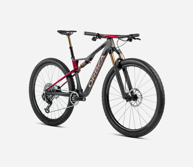Bicicletă MTB XC full suspension Orbea OIZ M-LTD - Diamond Carbon View (Matt) | Cherry Red (Gloss)