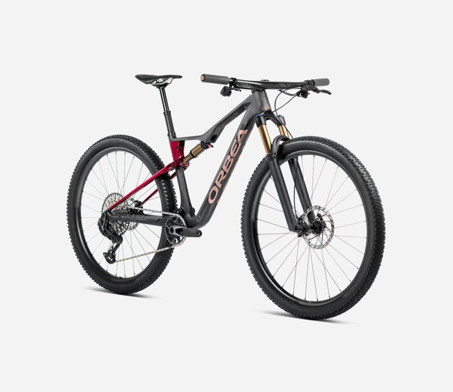 Bicicletă MTB XC full suspension Orbea OIZ M-TEAM AXS - Diamond Carbon View (Matt) | Cherry Red (Gloss)