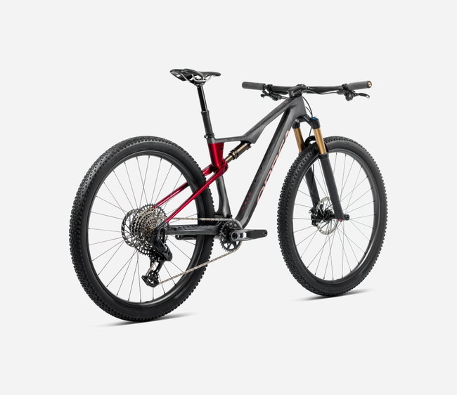Bicicletă MTB XC full suspension Orbea OIZ M-TEAM AXS - Diamond Carbon View (Matt) | Cherry Red (Gloss)