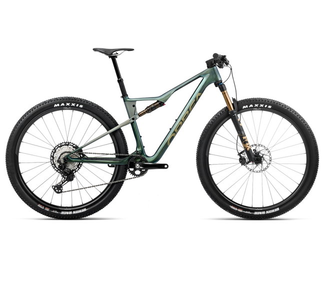 Bicicletă MTB XC full suspension Orbea OIZ M10 - Seaweed Carbon View (Gloss) | Spaceship Green (Matt)