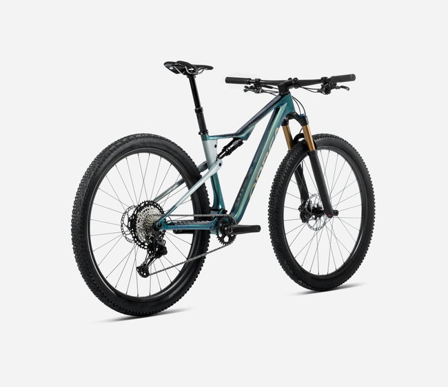 Bicicletă MTB XC full suspension Orbea OIZ M10 AXS - Seaweed Carbon View (Gloss) | Spaceship Green (Matt)