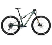 Bicicletă MTB XC full suspension Orbea OIZ M21 - Seaweed Carbon View (Gloss) | Spaceship Green (Matt)