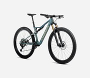 Bicicletă MTB XC full suspension Orbea OIZ M21 - Seaweed Carbon View (Gloss) | Spaceship Green (Matt)