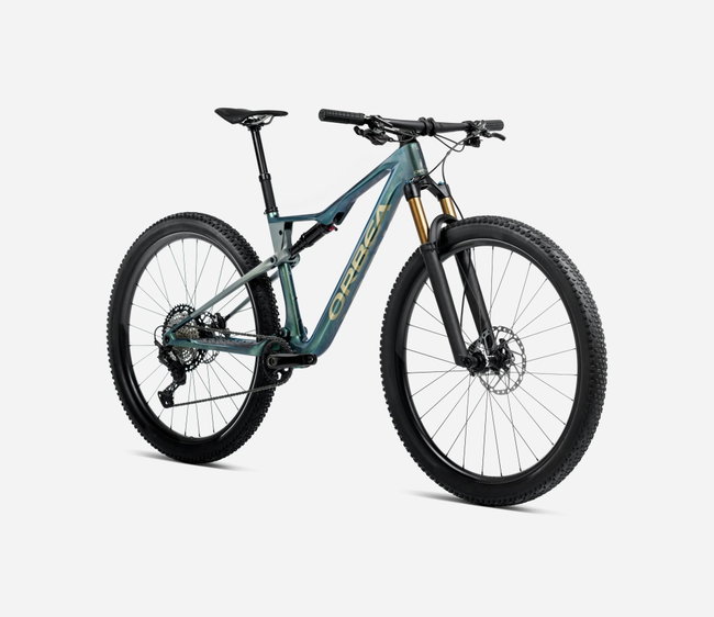Bicicletă MTB XC full suspension Orbea OIZ M21 - Seaweed Carbon View (Gloss) | Spaceship Green (Matt)
