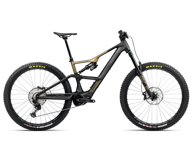Bicicletă electrică eMTB Trail Orbea RISE LT H10 - Diamond Black | Splash Olive Green (Matt)