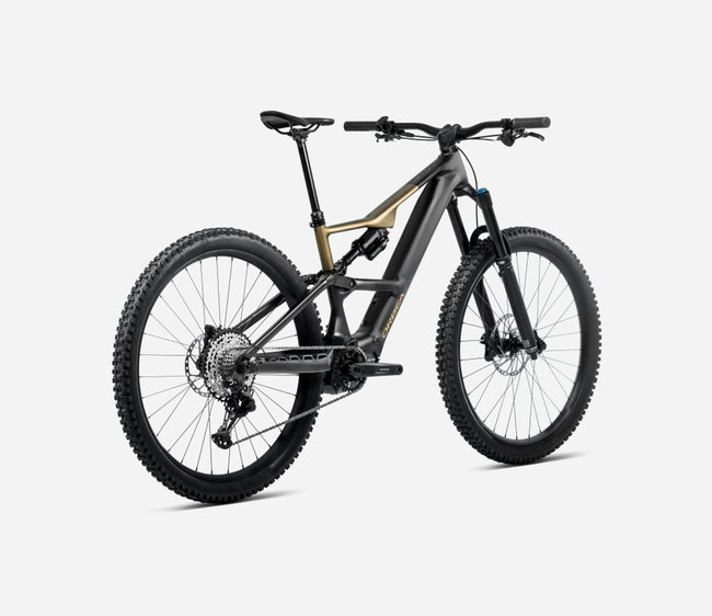 Bicicletă electrică eMTB Trail Orbea RISE LT H10 - Diamond Black | Splash Olive Green (Matt)