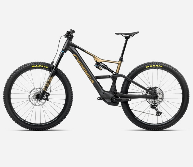 Bicicletă electrică eMTB Trail Orbea RISE LT H10 - Diamond Black | Splash Olive Green (Matt)
