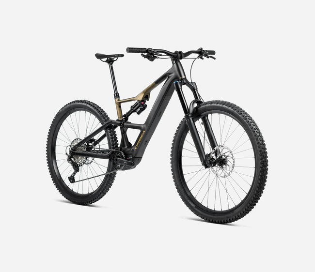 Bicicletă electrică eMTB Trail Orbea RISE LT H10 - Diamond Black | Splash Olive Green (Matt)