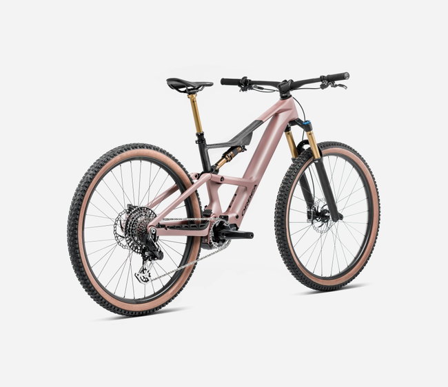 Bicicletă electrică eMTB Trail Orbea RISE LT M-TEAM 420W - Desert Rose | Carbon Raw (Matt)
