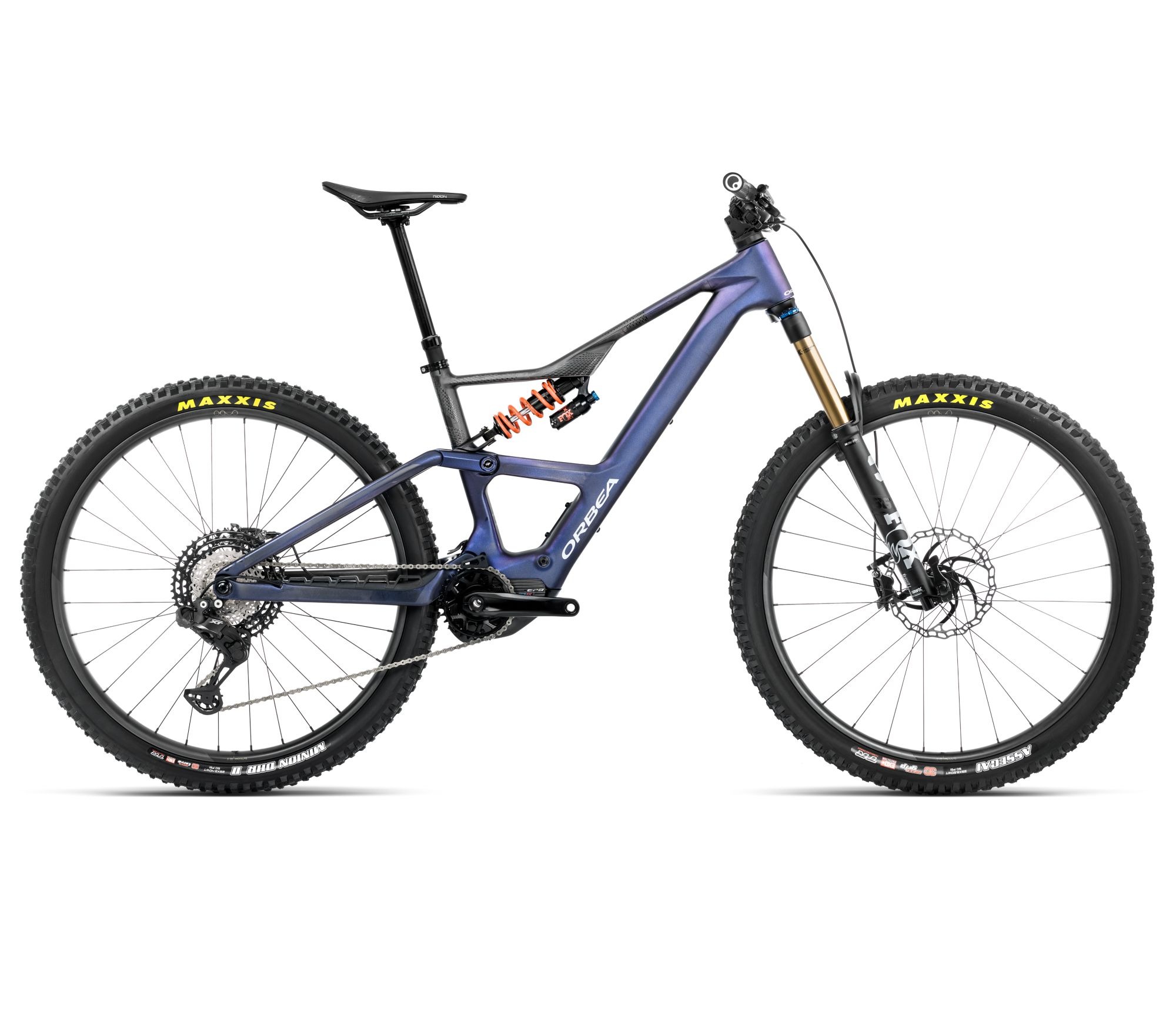 Orbea Bicicletă electrică eMTB Trail Orbea RISE LT M-TEAM 420W - Tanzanite Carbon View | Carbon Raw (Matt)