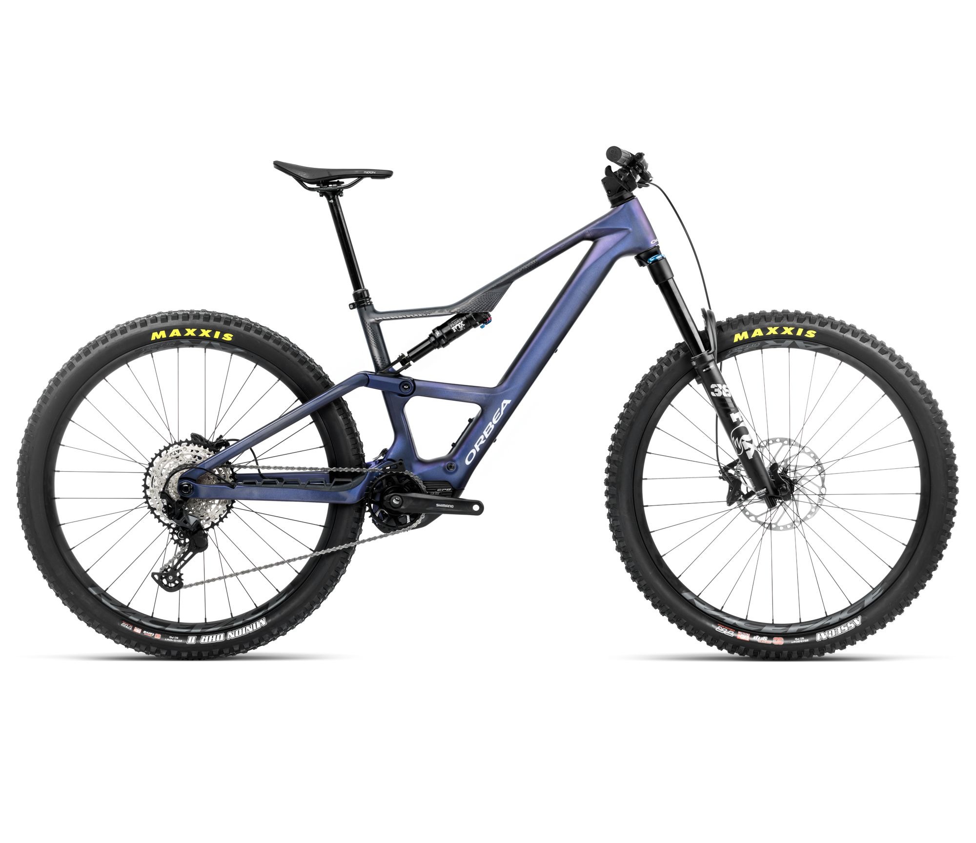 Orbea Bicicletă electrică eMTB Trail Orbea RISE LT M20 420W - Tanzanite Carbon View | Carbon Raw (Matt)