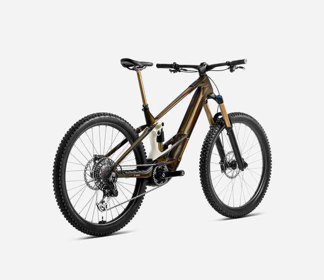 Bicicletă electrică eMTB Enduro Orbea WILD M-TEAM - Caramel Carbon View (Gloss) | Cream White (Matt)