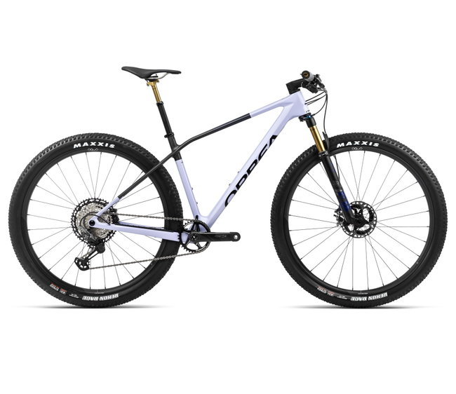 Bicicletă MTB XC hardtail Orbea ALMA M TEAM - Digital Lavender (Gloss) | Carbon Raw (Matt)