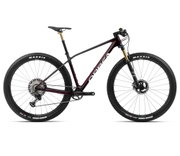 Bicicletă MTB XC hardtail Orbea ALMA M TEAM - Red Wine Carbon View (Gloss) | Carbon Raw (Matt)