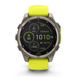 Garmin fenix 8 SOLAR Sapphire 47mm - smartwatch premium GPS argintiu Titanium