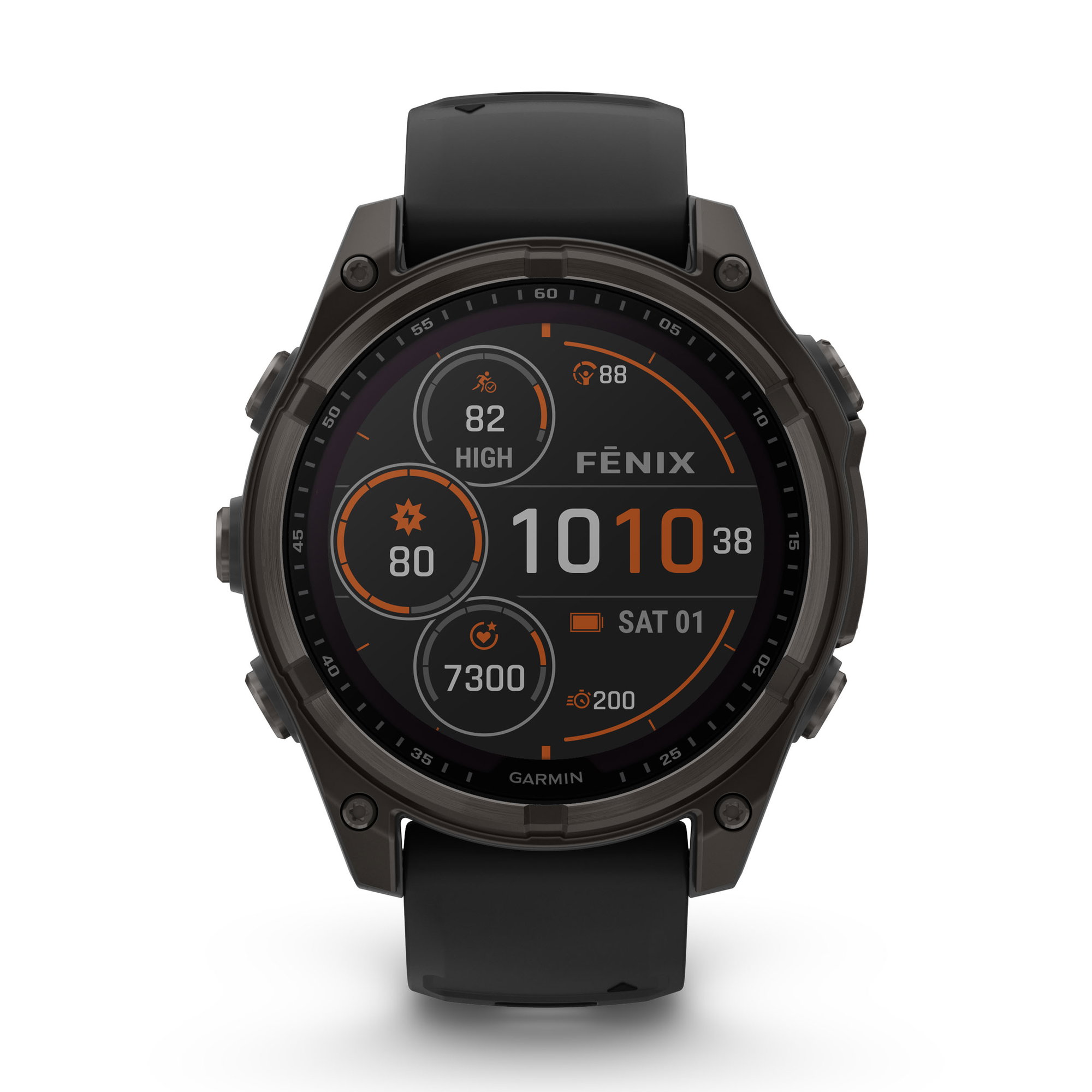 etichete autocolante Garmin fenix 8 SOLAR Sapphire 47mm - smartwatch premium GPS negru Titanium DLC